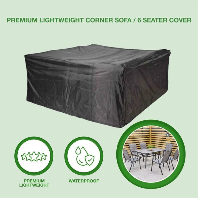 Premium Lightweight Corner Sofa / 6 Seater Cover